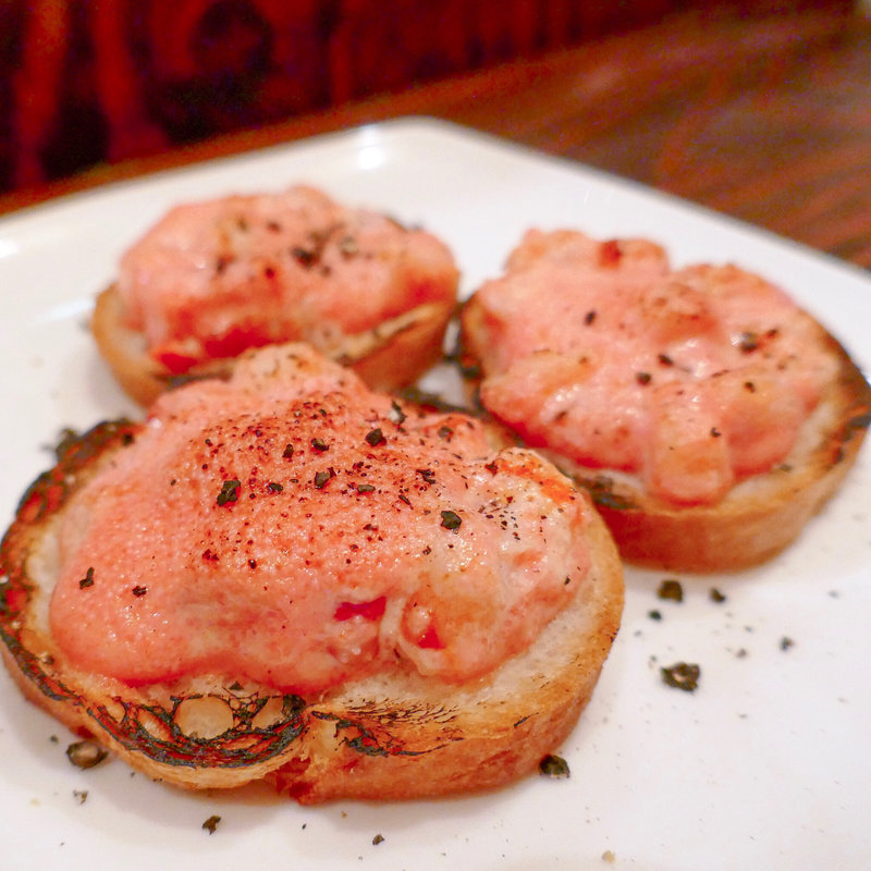 エビ明太マヨネーズのブルスケッタ(ルガール)