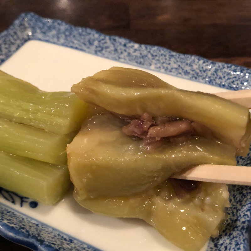 茄子アンチョビサンド(黒門酒場 北浜店)