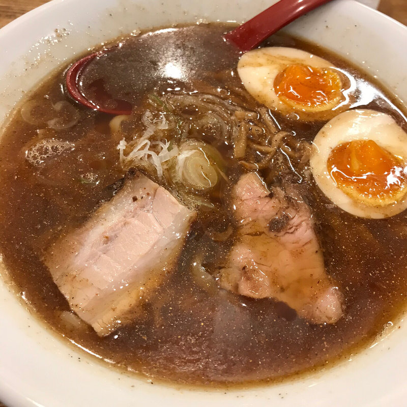 喜多方らーめん 煮干 味玉付き(麺や 七彩 八丁堀店)