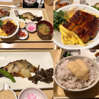 すずきの西京焼とうなぎとろろ飯定食(さち福や CAFE 川崎アゼリア店)