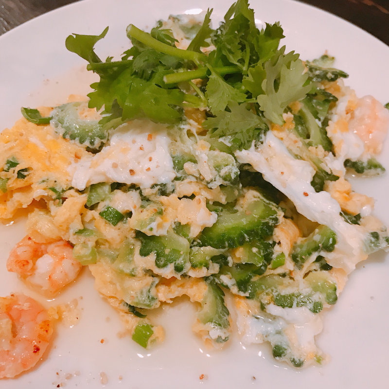 ゴーヤと玉子の炒め物(ミ・レイ)