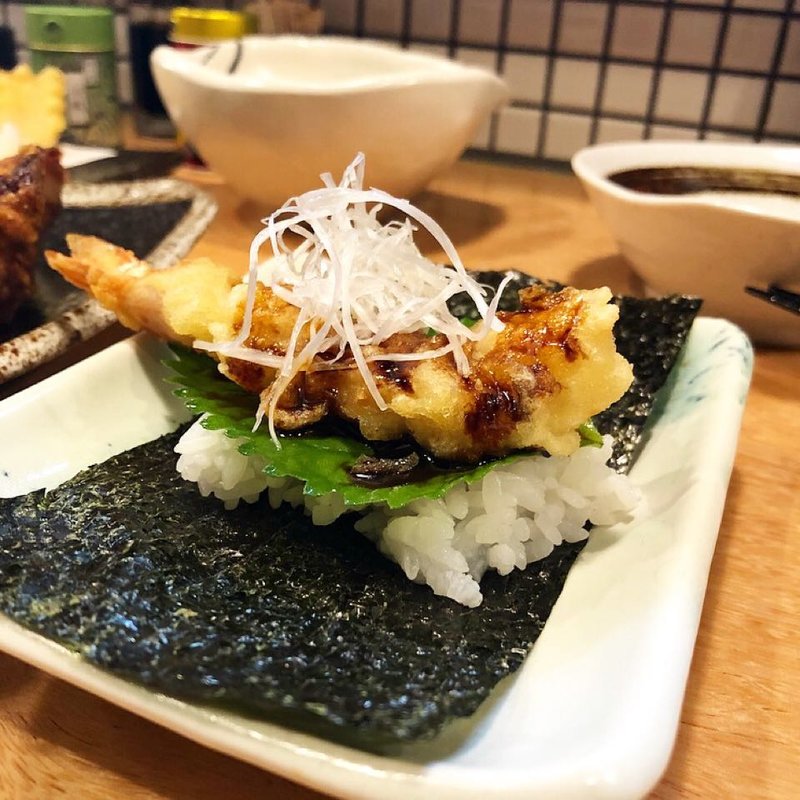 手巻きエビ天(丸福 錦店)