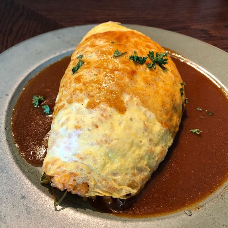 デミグラスオムライス(カフェ BAMBOOHOUSE)