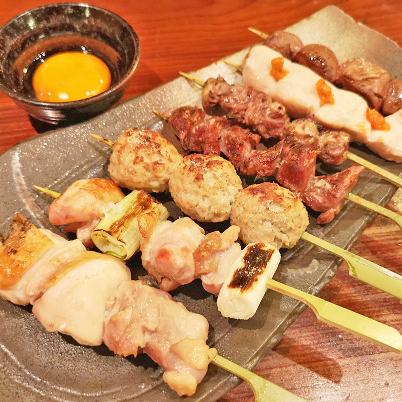 炭火串焼7種盛(鶏匠 （とりしょう）)