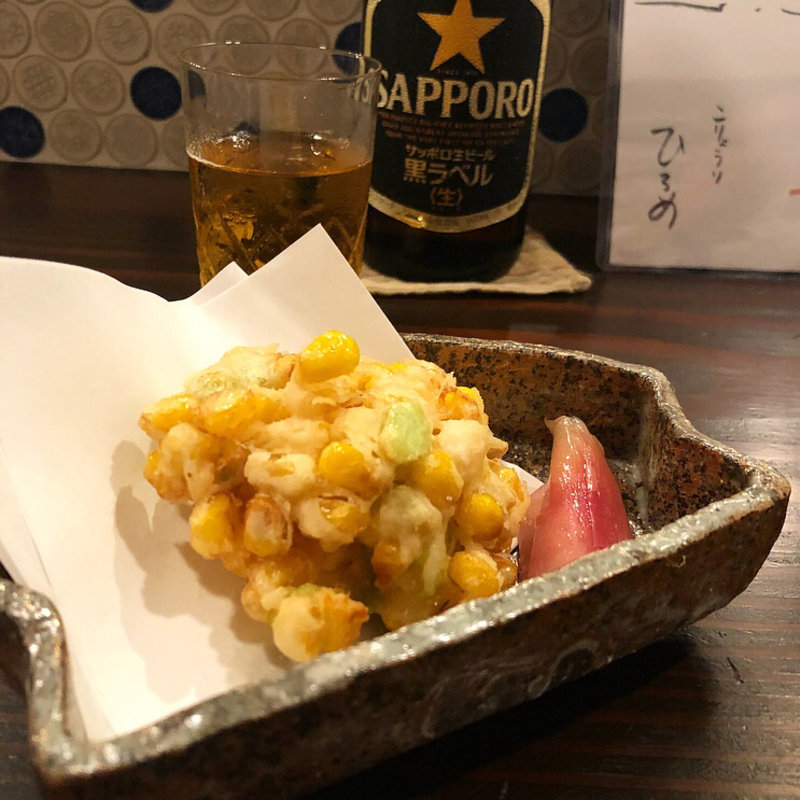 とうもろこしと枝豆のかき揚げ(こりょうりひろめ)