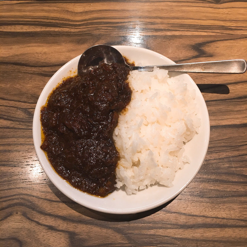 取り皿カレーライス(ジャンボはなれ )