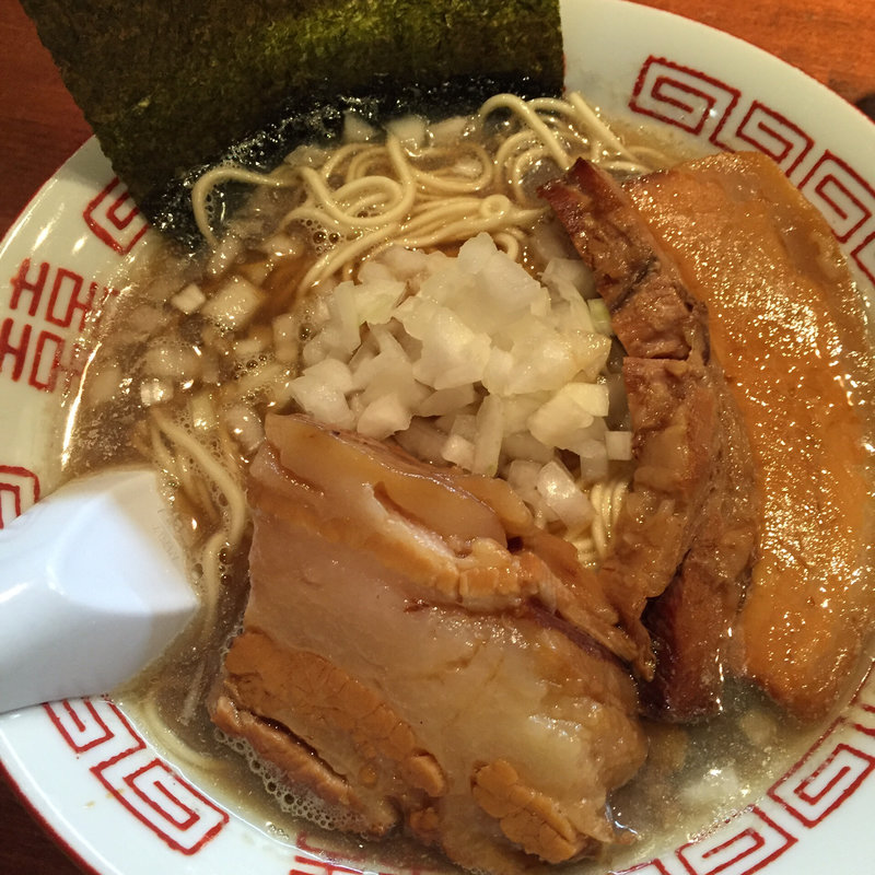 三段仕込みの淡麗中華そば(麺や而今 （じこん）)