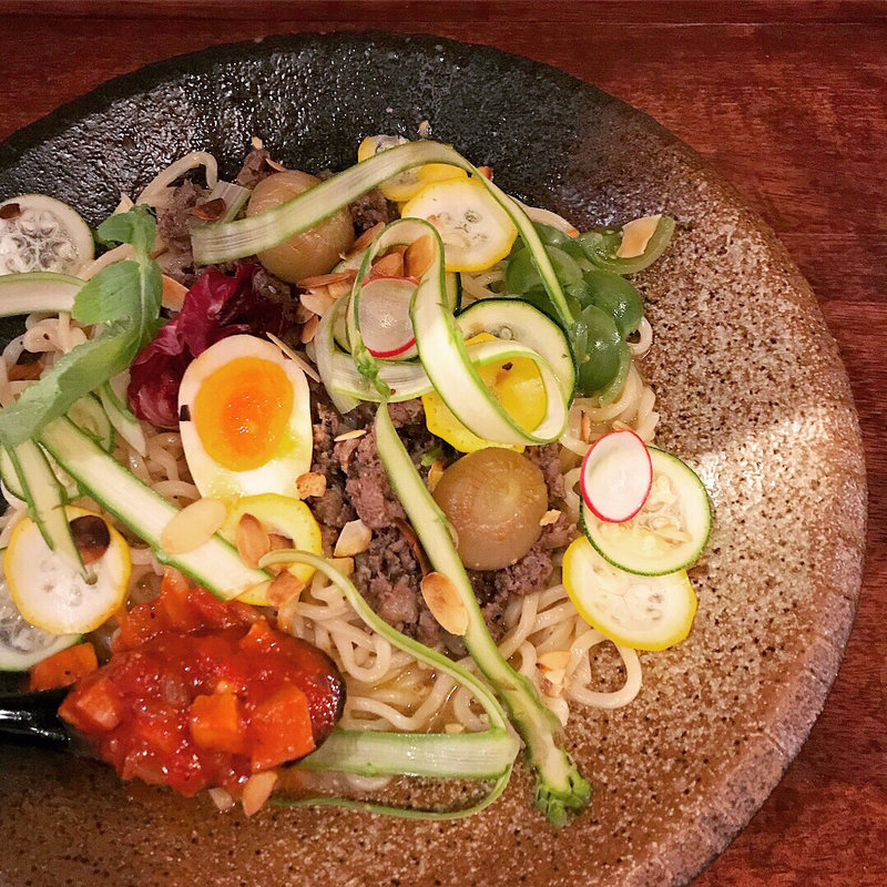限定汁なし麺 パリで出会った冷し中華(海老丸らーめん)