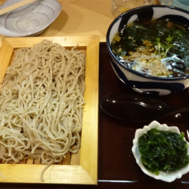 三陸産生わかめ浜名湖産生青のり(比内蕎麦・平戸庵)