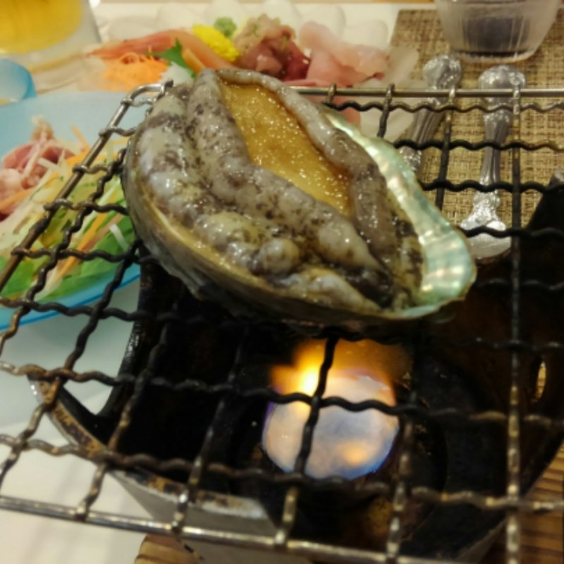 アワビの踊り焼き(黒潮荘 （クロシオソウ）)