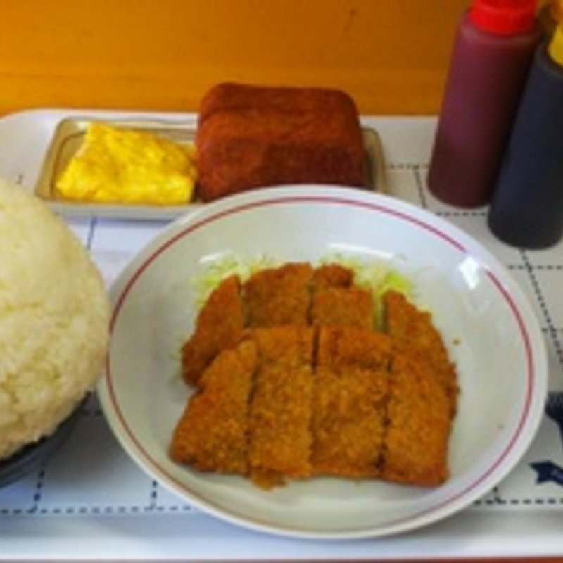 とんかつ定食(33そば （さんさんそば）)