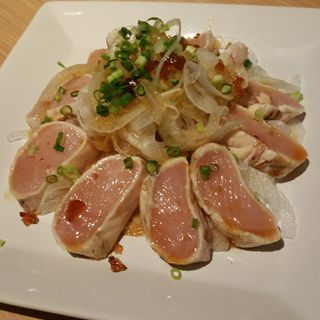 とりのタタキ(炭火串焼き 鶏料理 鶏福 （スミビクシヤキ トリリョウリ トリフク）)