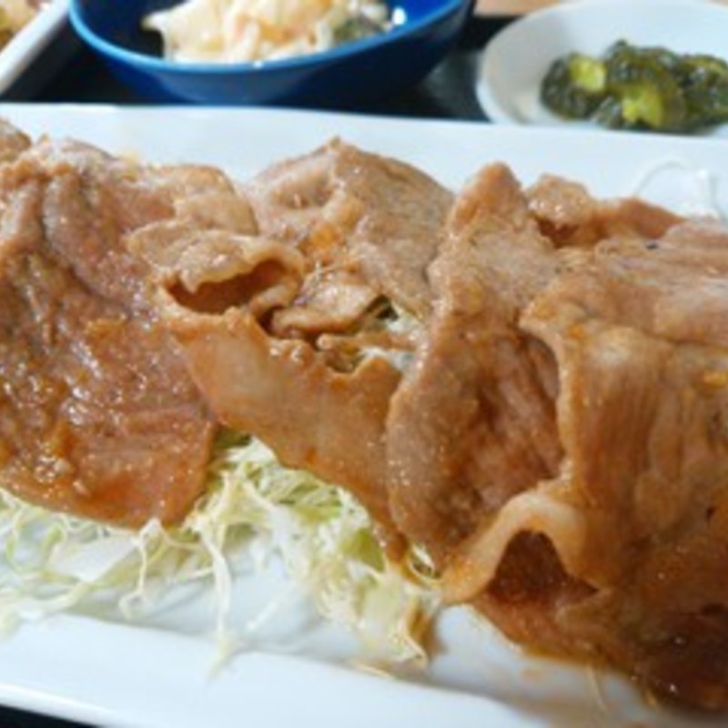 豚のしょうが焼き(沖縄食堂・ちょんちょん家)