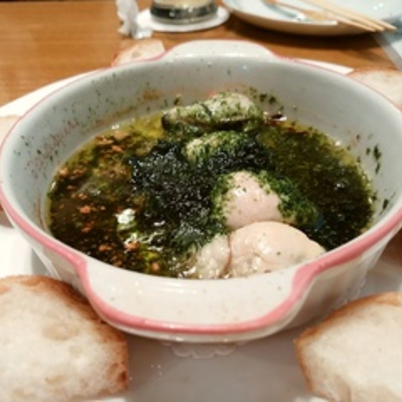 かきと青のりのアヒージョ(ヘリオスパブ 国際通り店 （Helios Pub）)