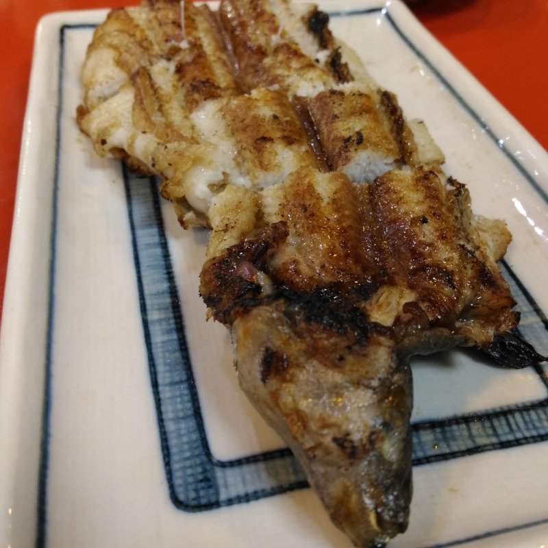 アナゴの白焼き(スタンド アサヒ)