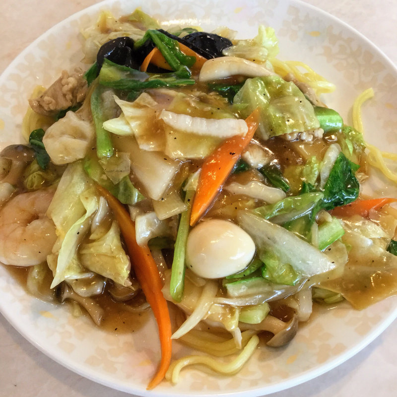 あんかけ焼そば(餃子の王将 三谷北店)