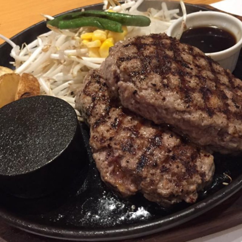 ダブルハンバーグ・テリヤキソース(ハンバーグ逸品堂 船橋店)