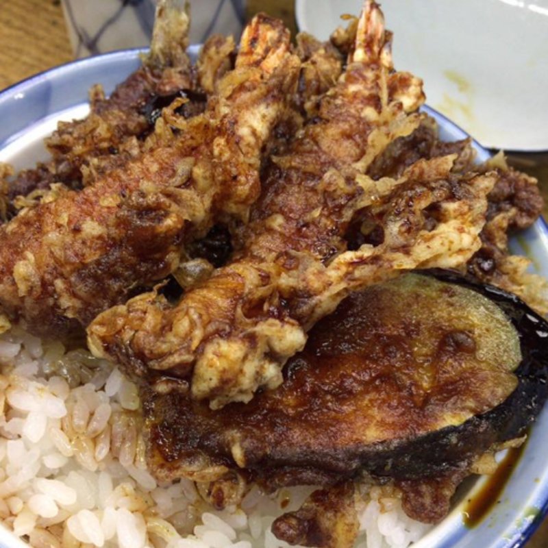 黒天丼(天ぷら 中山)