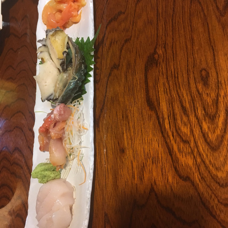 貝の刺身(焼き貝うぐいす )