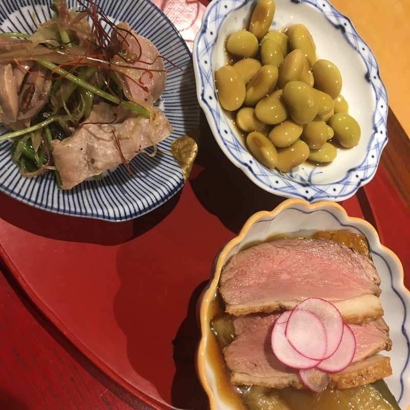 おばんざい三種盛り(土鍋ごはんと和酒の店 おてだま )