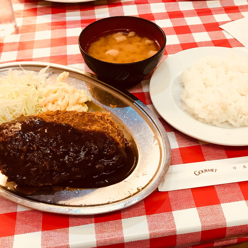 昔風特大メンチカツ(洋食 大吉)