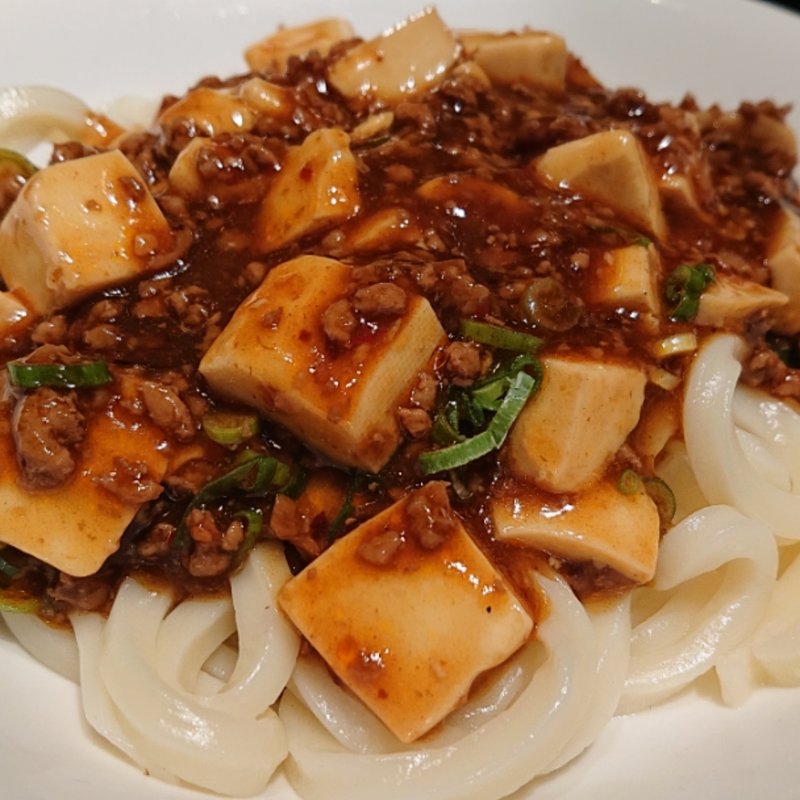 麻婆豆腐餡かけうどん(廣東料理民生 ヒルトンプラザ ウエスト店)