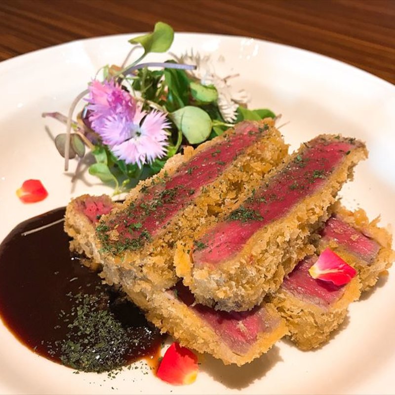 牛フィレのビフカツ(肉バルGAM 梅田お初天神店)