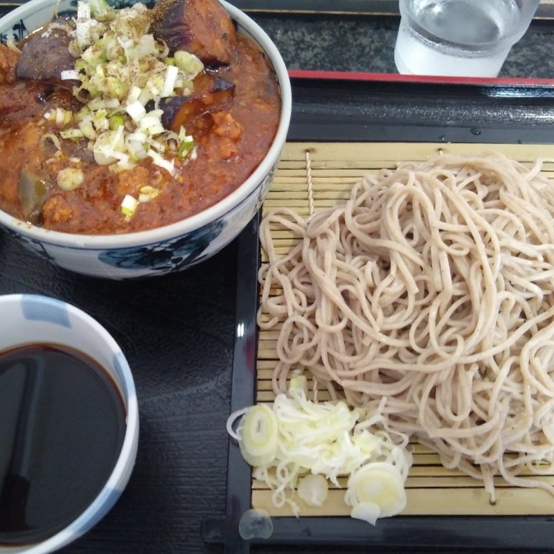 Aセット ざる蕎麦と麻婆茄子丼(à la 麓屋 （あら ふもとや）)