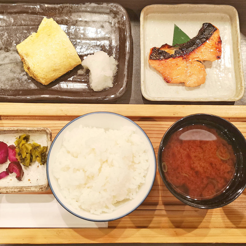 銀しゃり定食<月>時鮭の西京焼(人形町 田酔 六本木ヒルズ店)