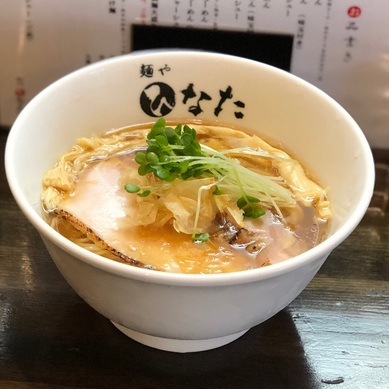 鮭節の冷やし醤油らーめん(麺や ひなた)