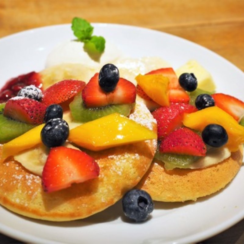 自家製 豆腐パンケーキ ココナッツバター添え(ボンダイカフェ)