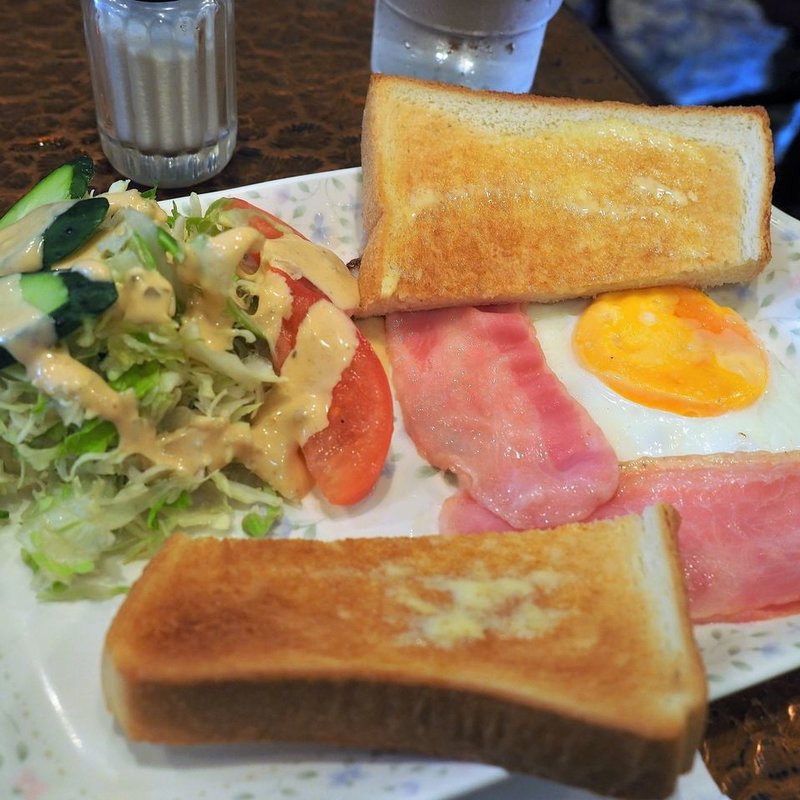 モーニングセット　ベーコンエッグトースト(COFFEE HOUSE ボギー)