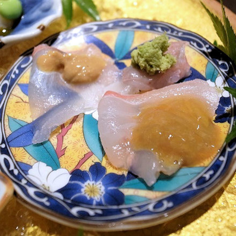 マコガレイのお刺身(さ行)