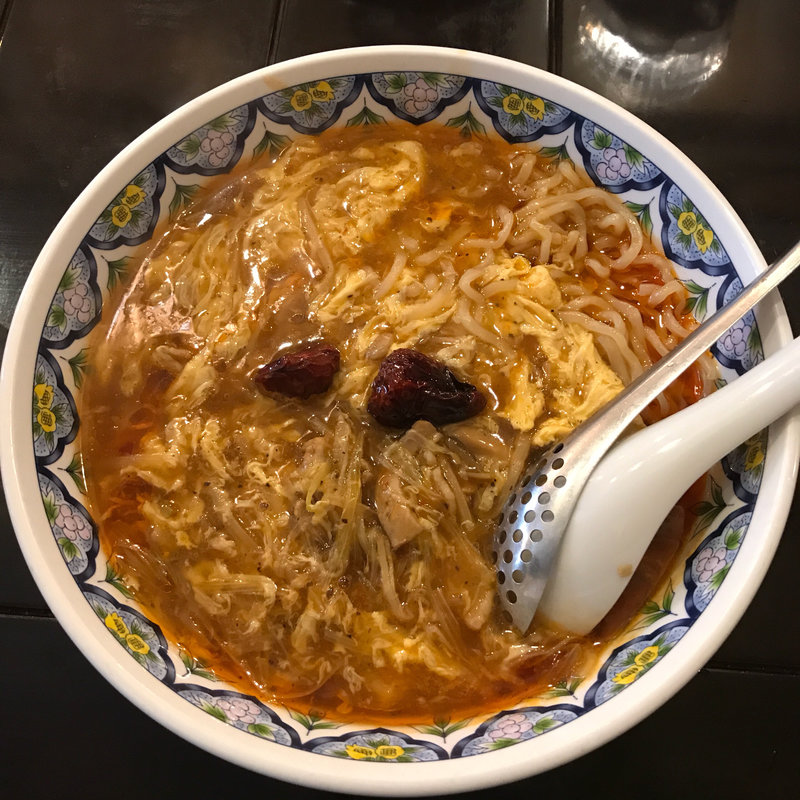 激辛酸辣湯麺(中国ラーメン揚州商人 赤坂店)