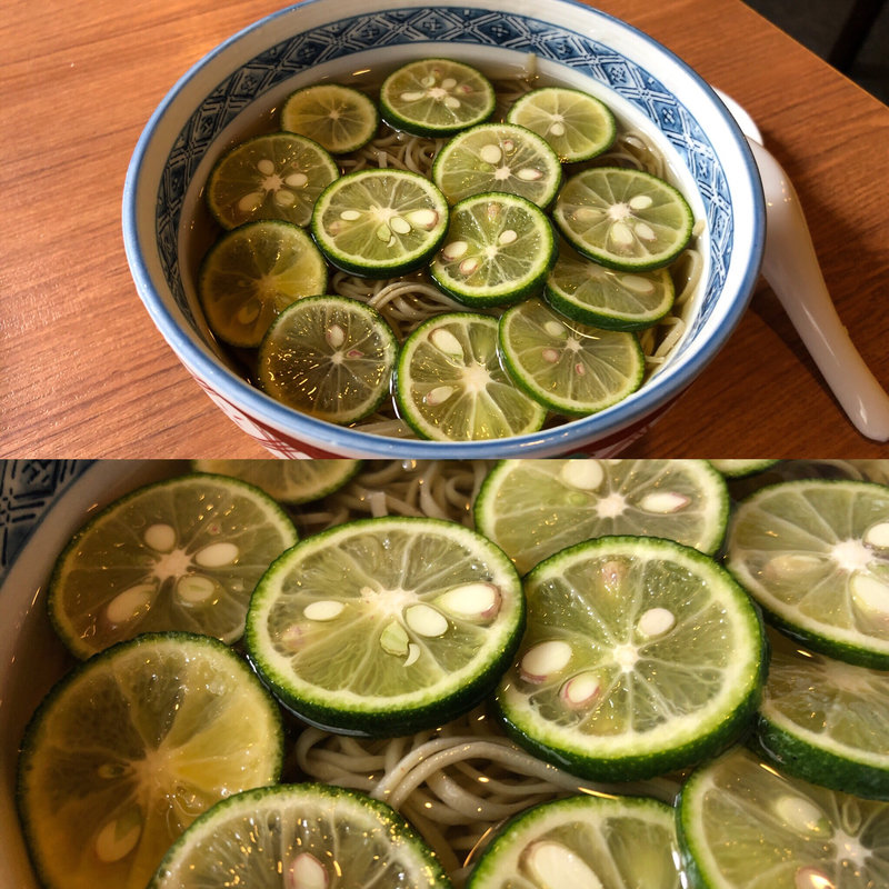 すだち蕎麦(布恒更科)