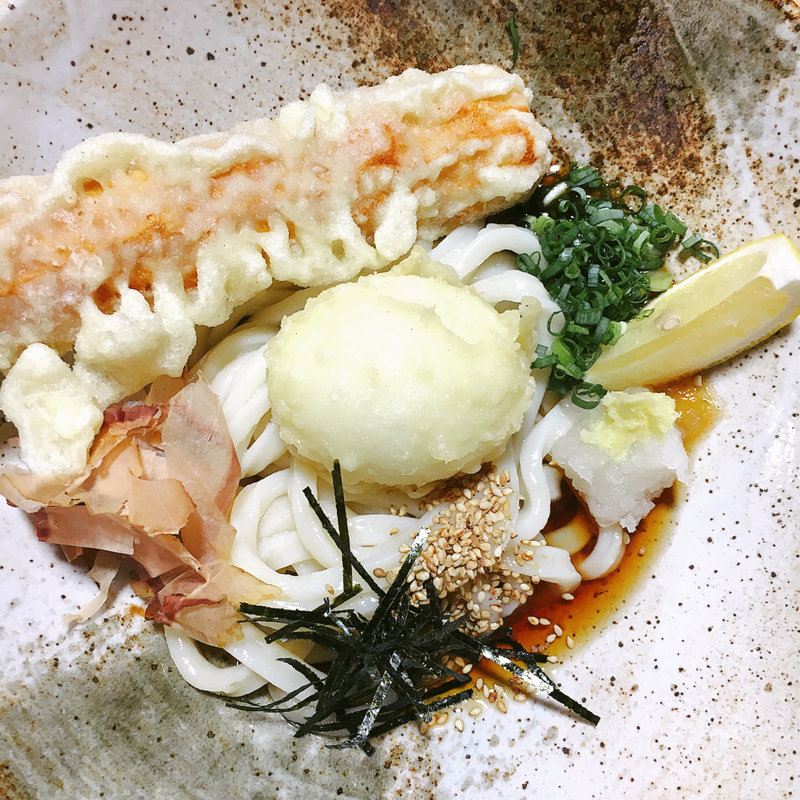 冷やしちくわ、たまご天(めん処 池田 )