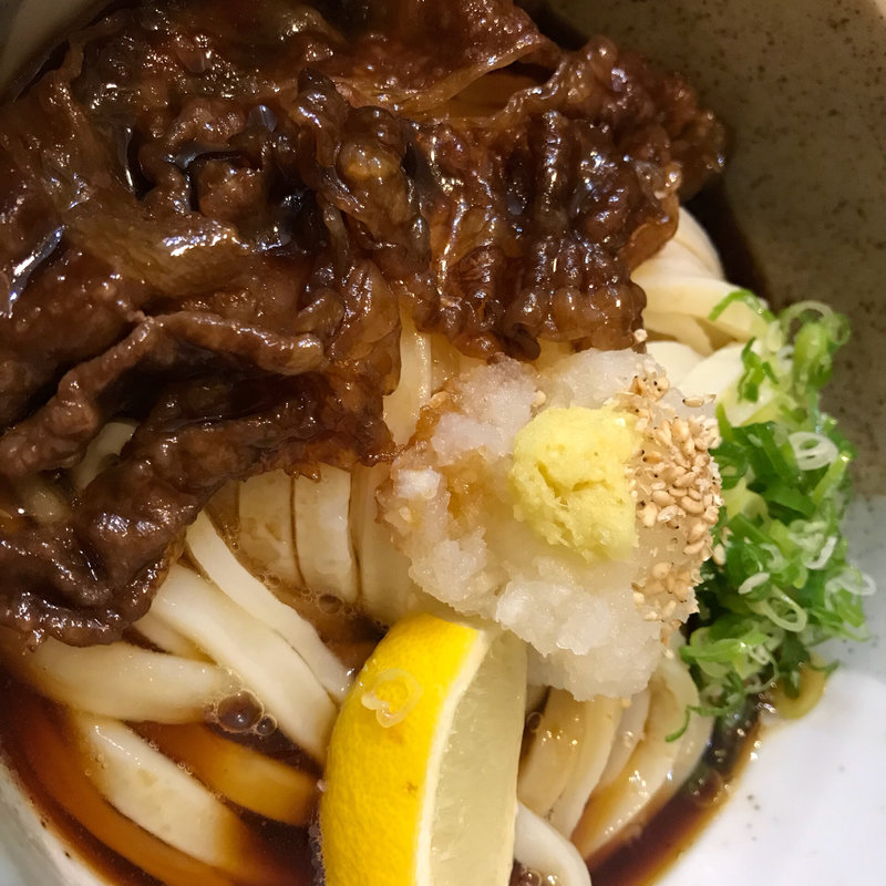 肉うどん ぶっかけ (天つる )