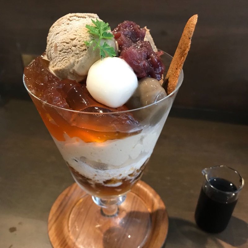 ほうじ茶パフェ(ヤギー )