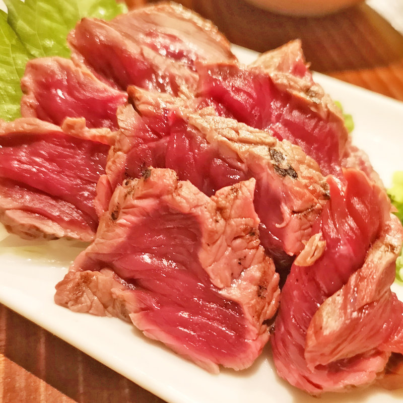 ダチョウのたたき(鶏魚きっちん)