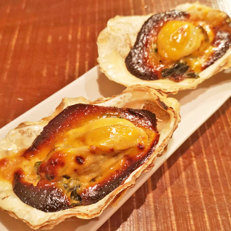 牡蠣のウニソース焼(鶏魚きっちん)