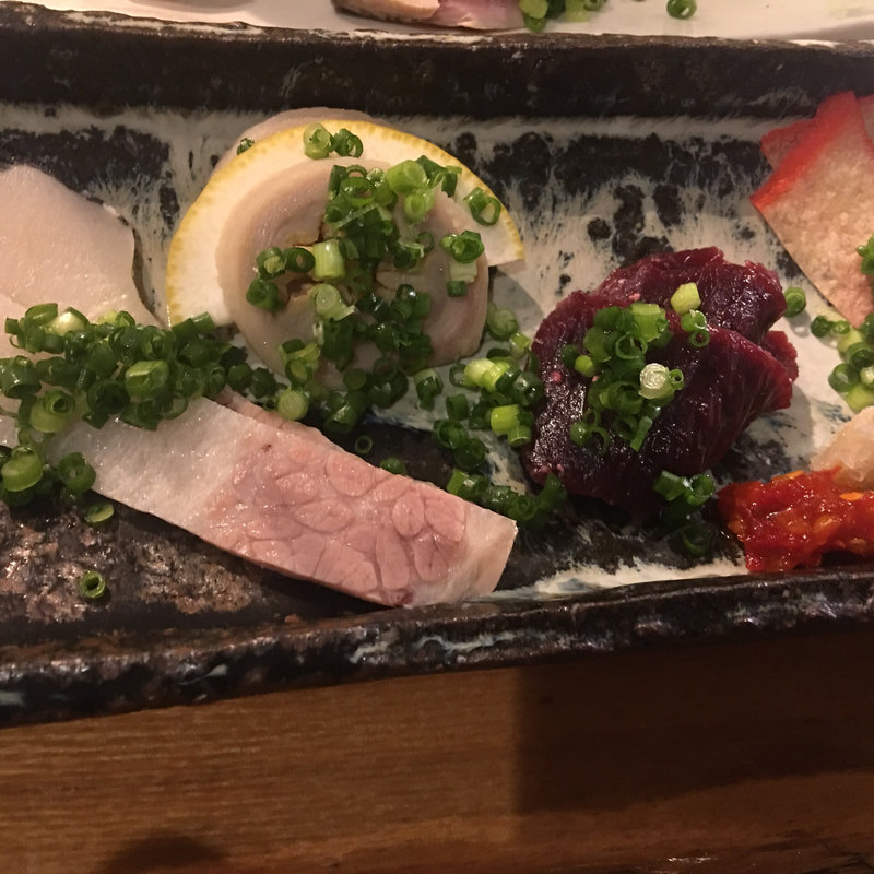 くじら刺し盛り(鳥菊 )