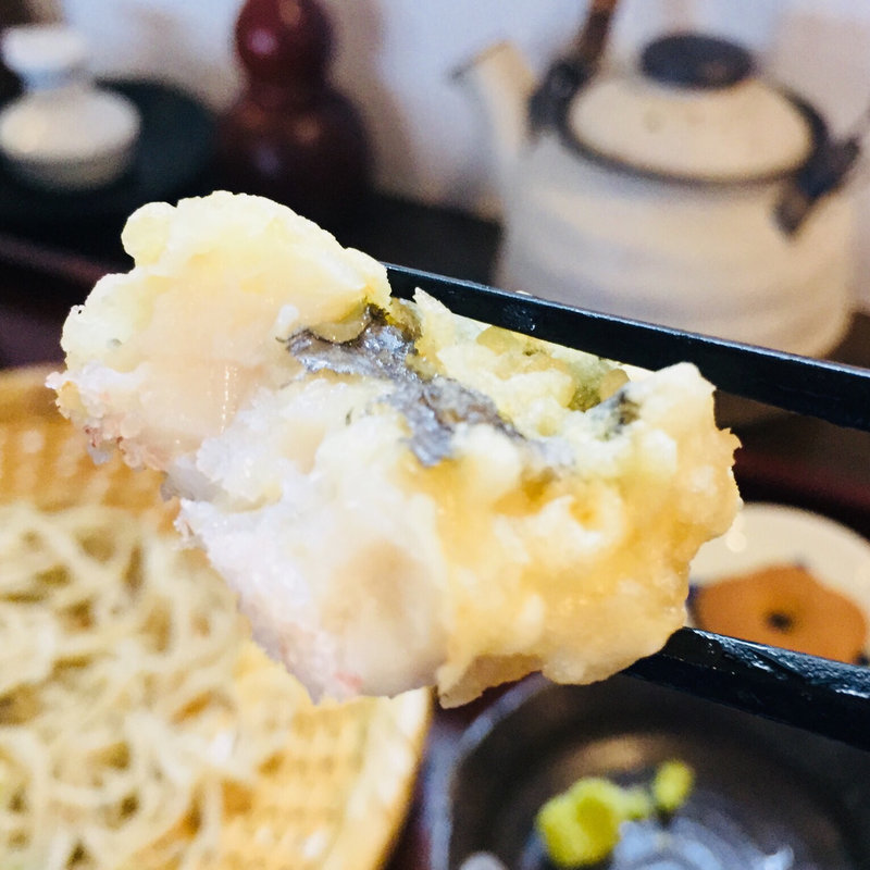 鱧の天ぷら(そば処茜 )