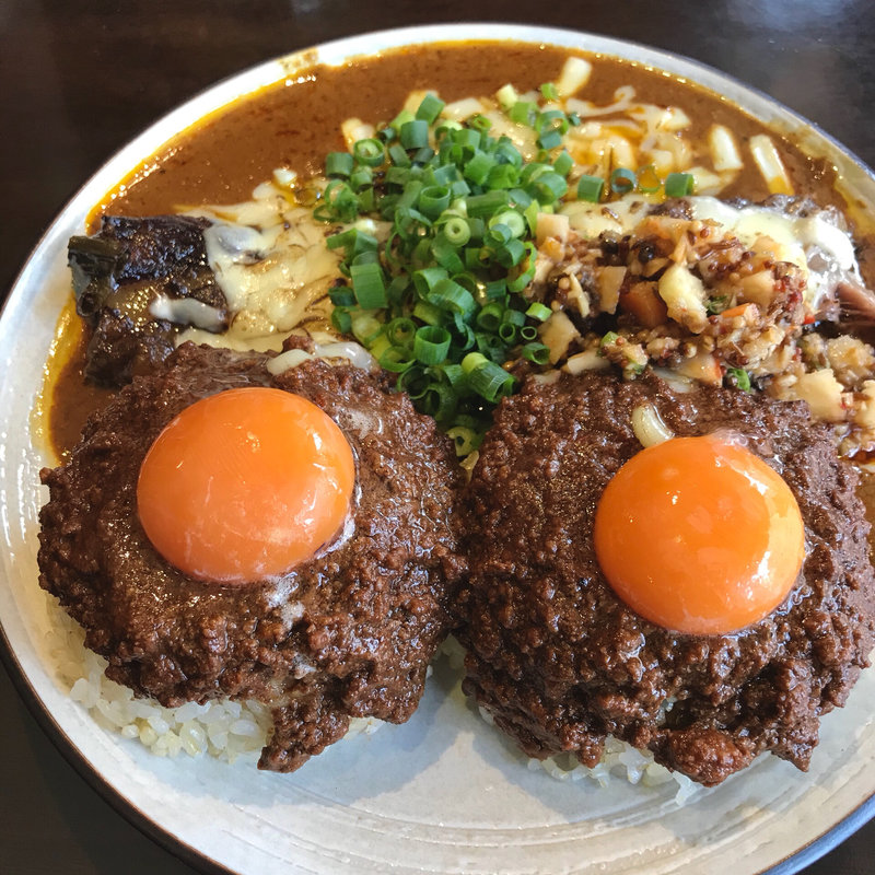 辛口 大盛 キーマW 豚 チーズ アチャール  (吉田カレー  )