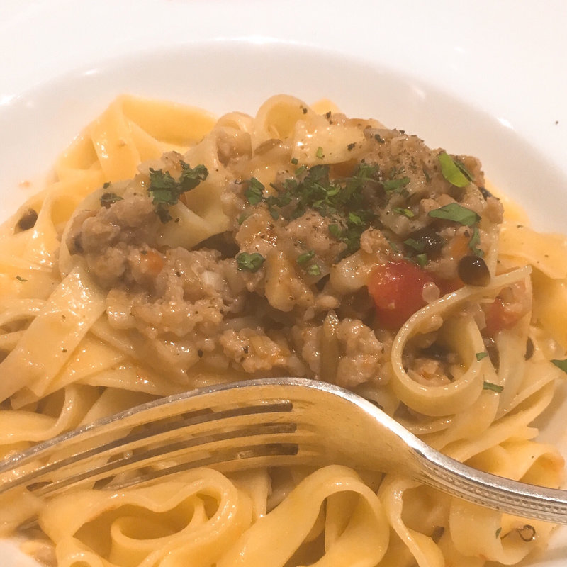 きのこと豚肉のラグー フィットチーネ セット(マーケットレストランAGIO ルミネ横浜店)