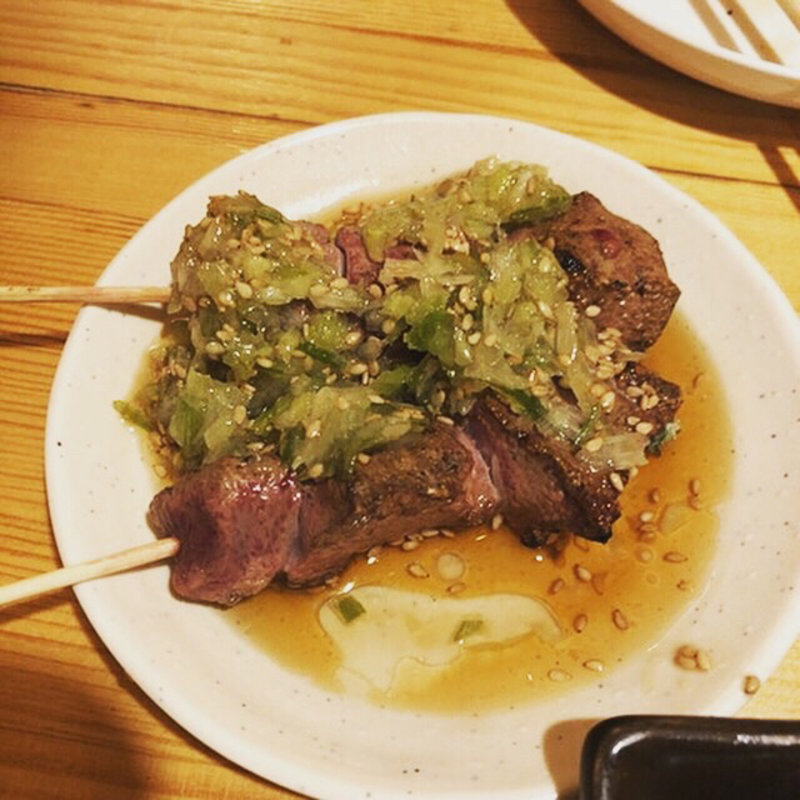 レバテキ1本(立呑み・やきとん あべの酒場)