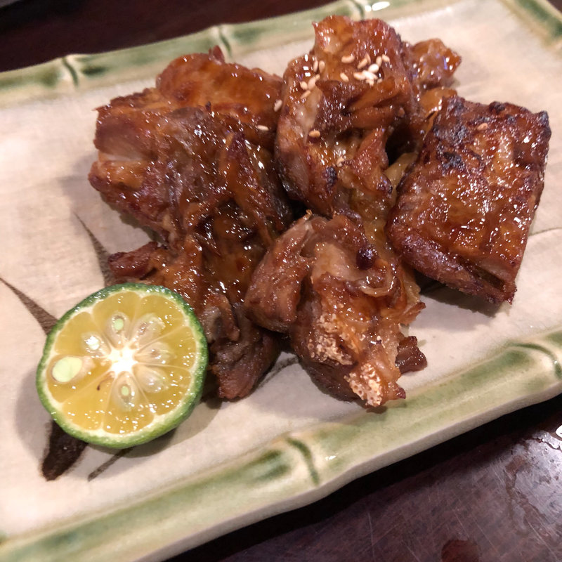 なんこつソーキの炙り焼(じゃり家)