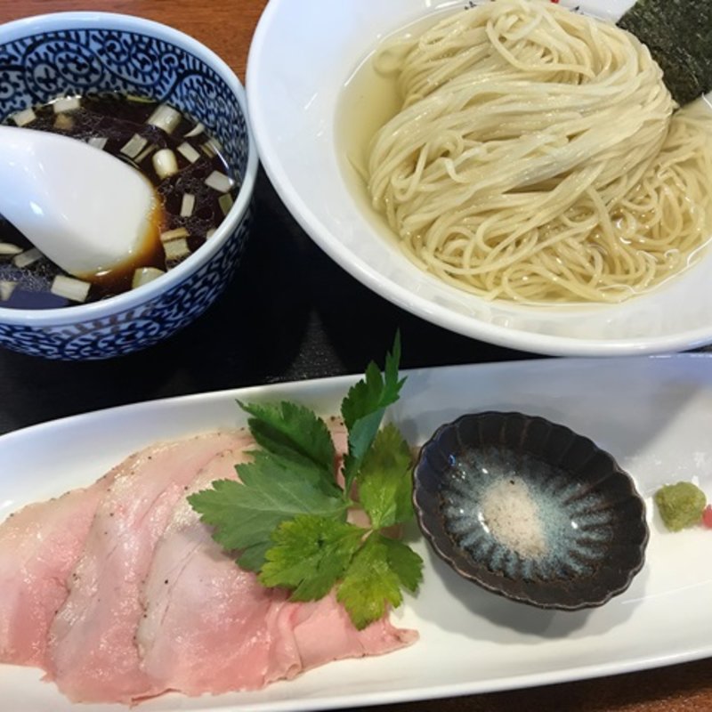 天然昆布餡つけソバ+大盛(中華ソバ 俊麺製麺所)