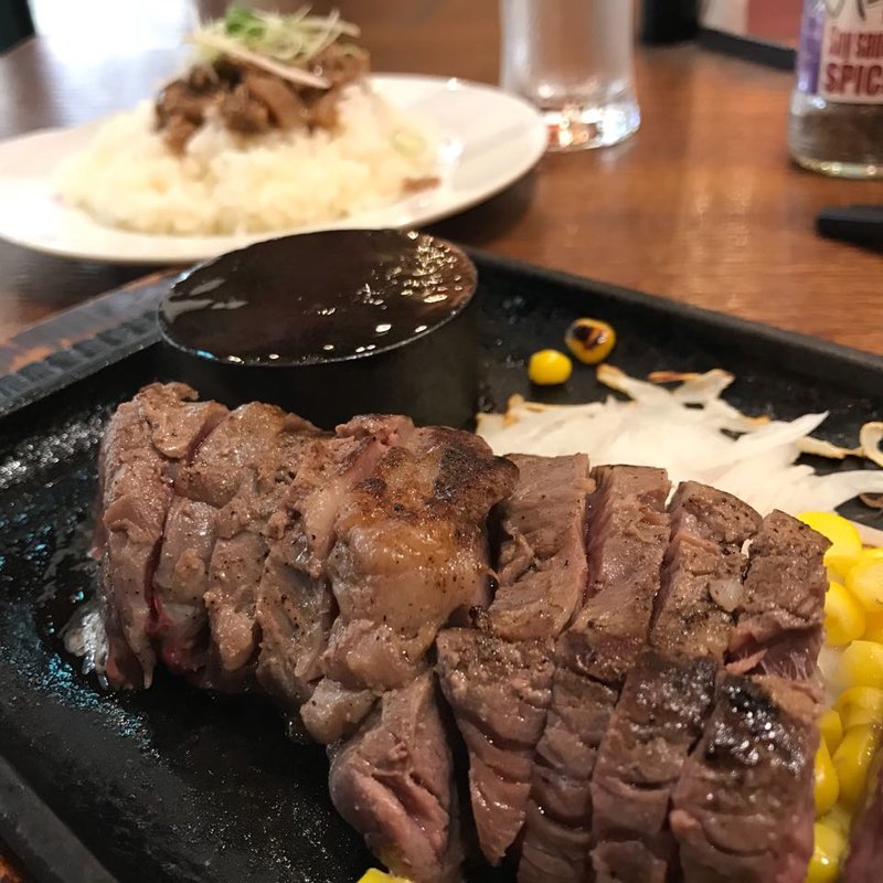 国産美咲姫牛ステーキランチ(200g)(EAT MEAT at FLANDERS TALE)