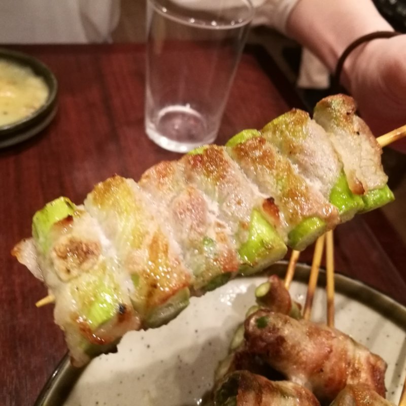 アスパラ肉巻き(鳥やす 中野店)