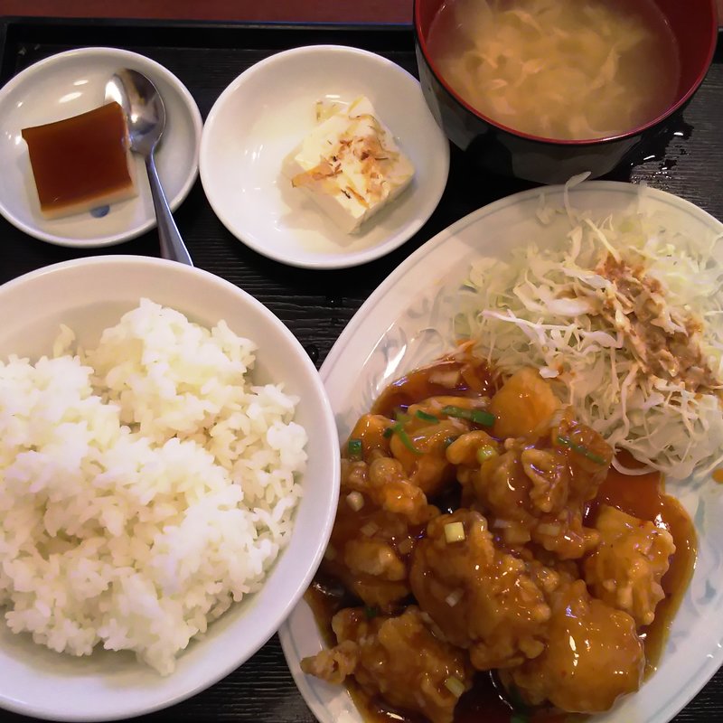 鶏肉の甘酢かけ(長城)